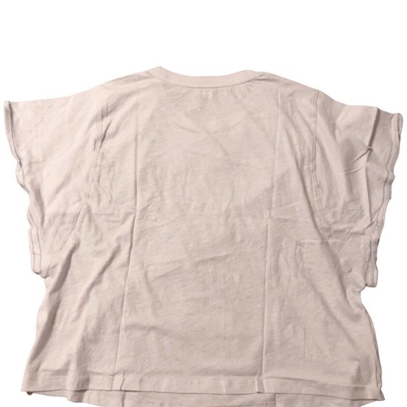 NWT Grey State Gray/Cream/Purplish Joy Top Women Wide Flutter Sleeves Stitch … - Picture 1 of 7